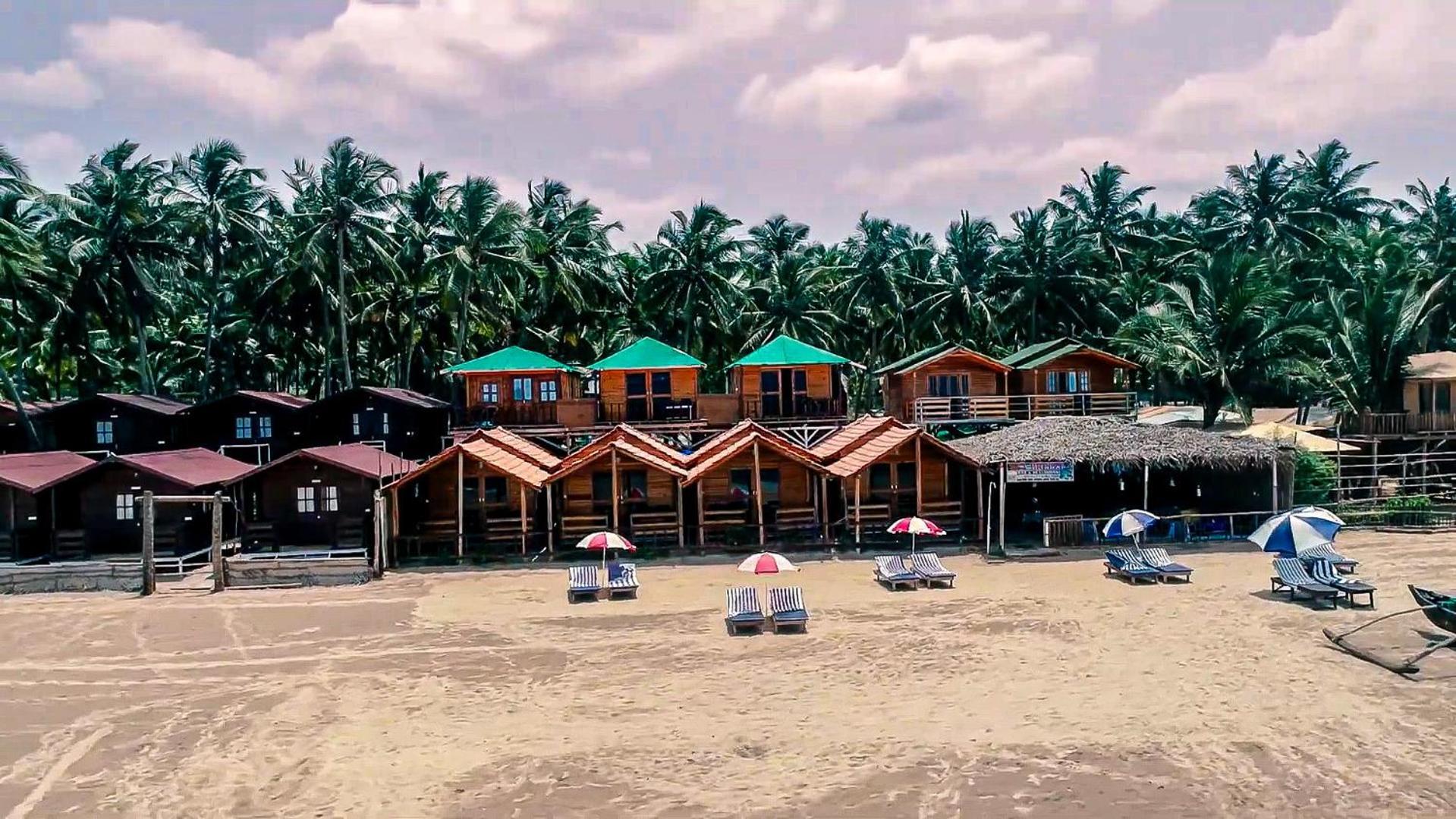 Om Sai Beach Huts Hotel Агонда Екстериор снимка
